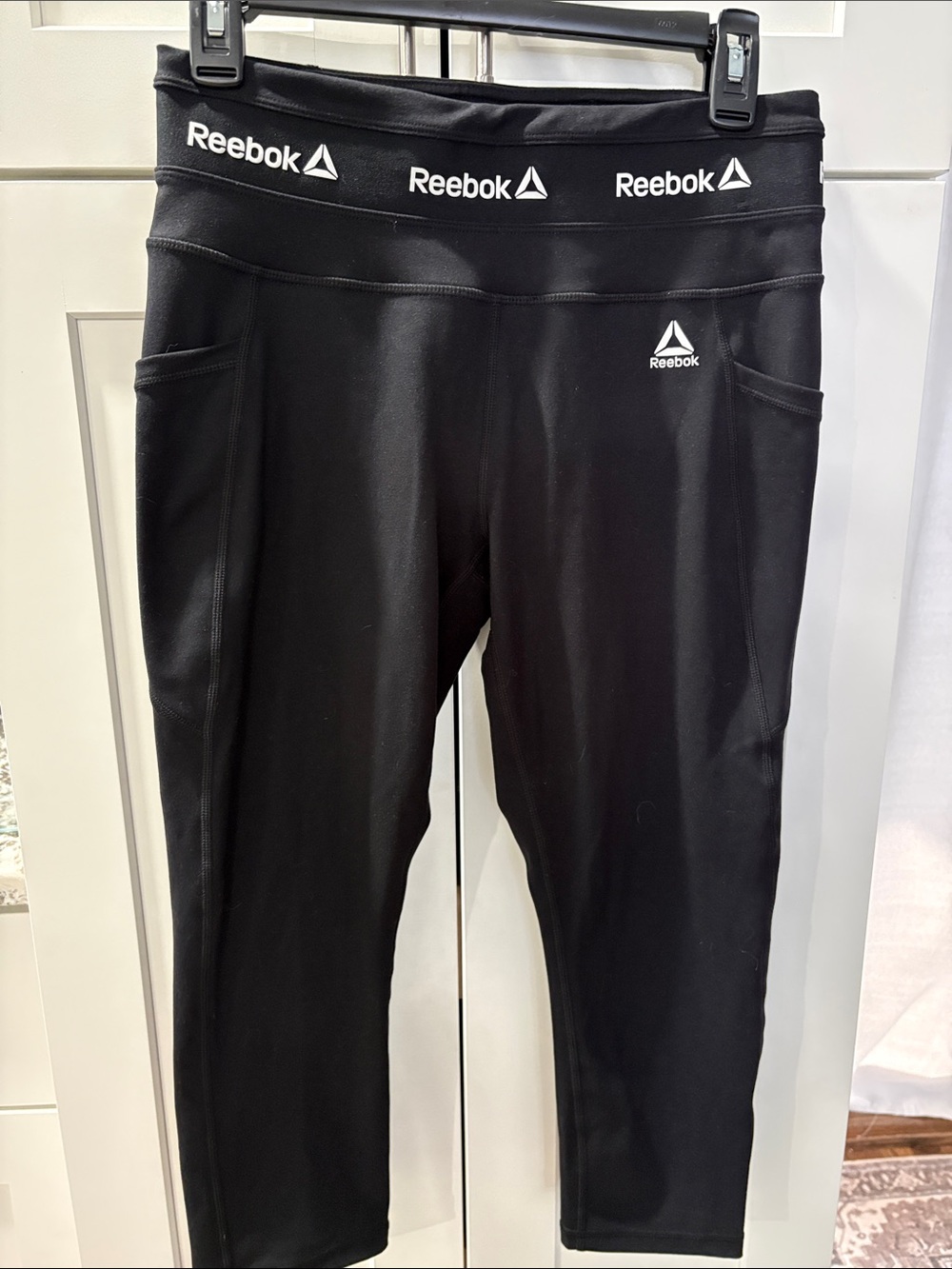 Reebok Black Athletic cropped leggings